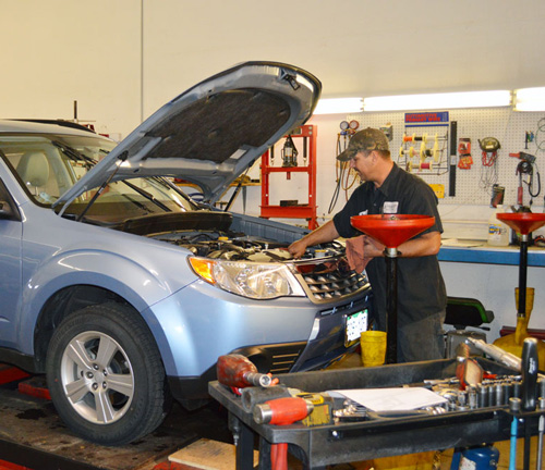 Car in Shop